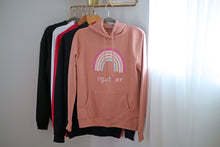 Load image into Gallery viewer, Pastel Pink Rainbow hoodie
