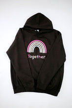 Load image into Gallery viewer, Black Rainbow hoodie
