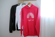 Load image into Gallery viewer, Pink Rainbow hooded jumper
